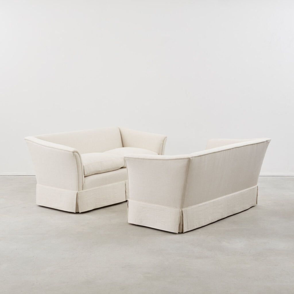 Pair of mid-century sofas