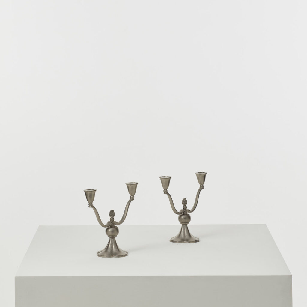 Just Andersen Pewter candelabras ‘model 769’