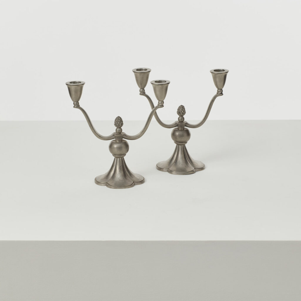 Just Andersen Pewter candelabras ‘model 769’