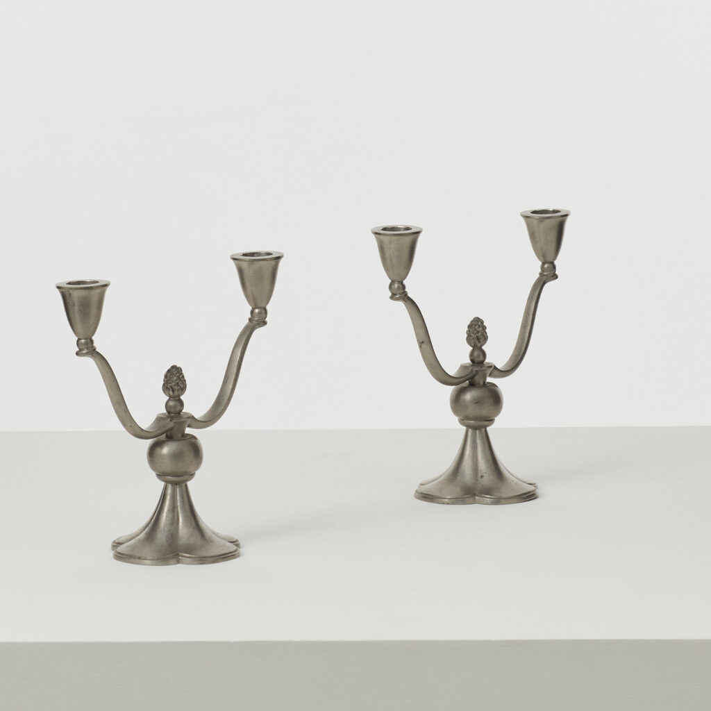 Just Andersen Pewter candelabras ‘model 769’