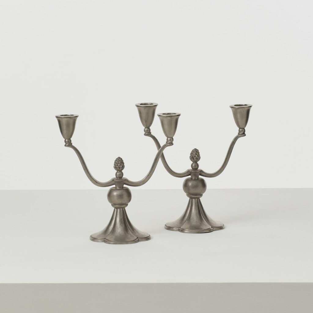 Just Andersen Pewter candelabras ‘model 769’
