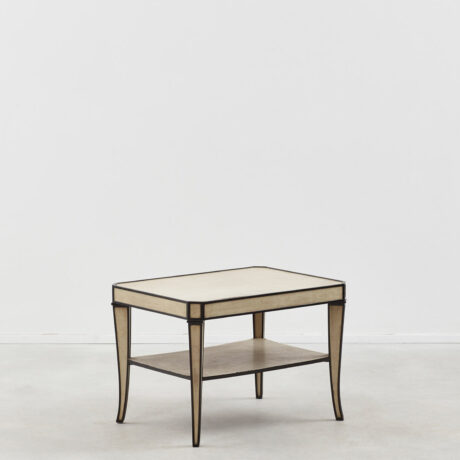 Art Deco side table in faux shagreen