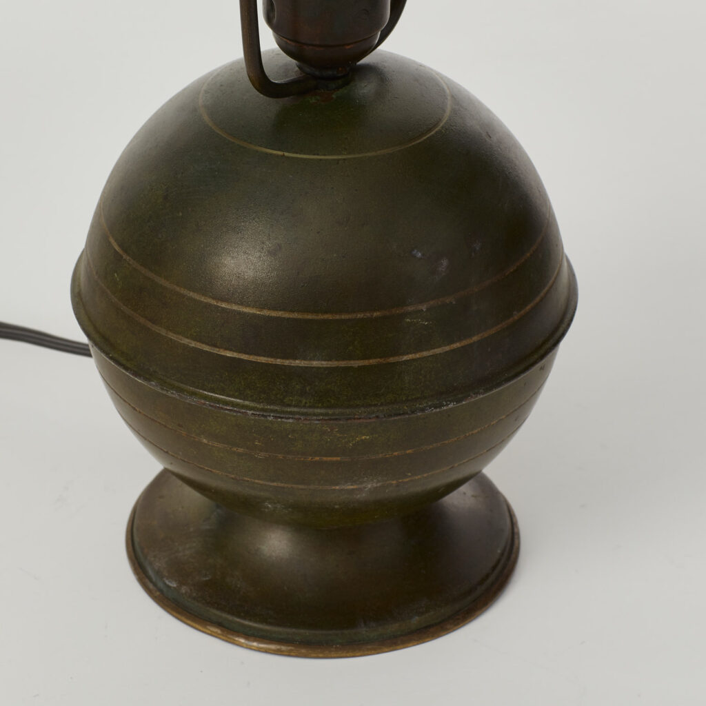 Art Deco spherical table lamp