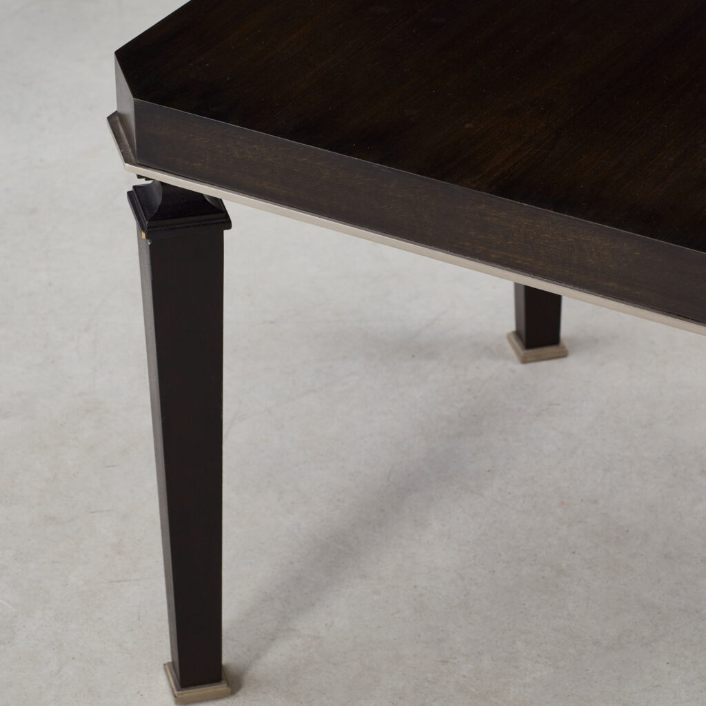 Pair of ebonised occasional tables