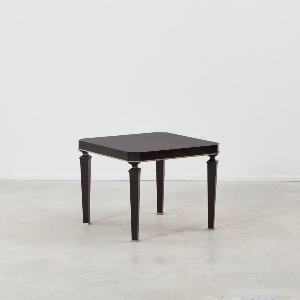 Pair of ebonised occasional tables