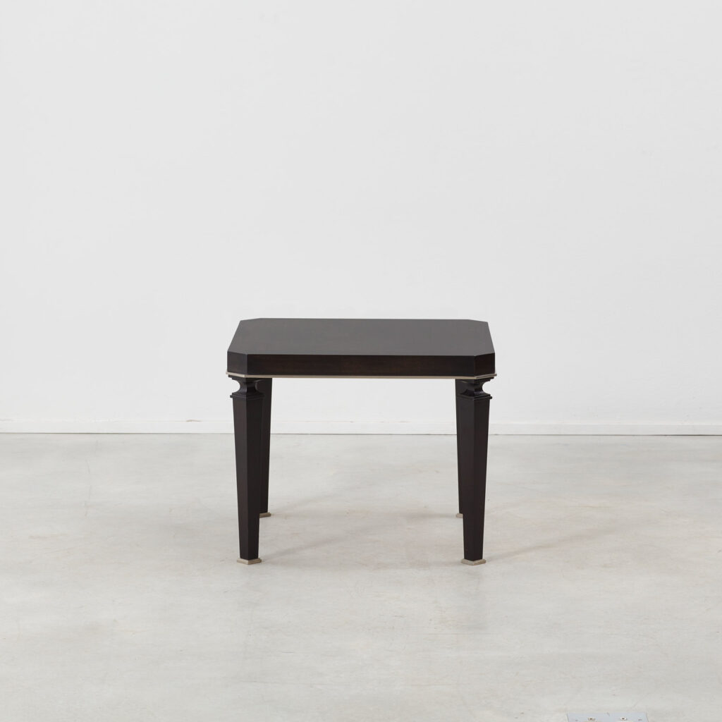 Pair of ebonised occasional tables