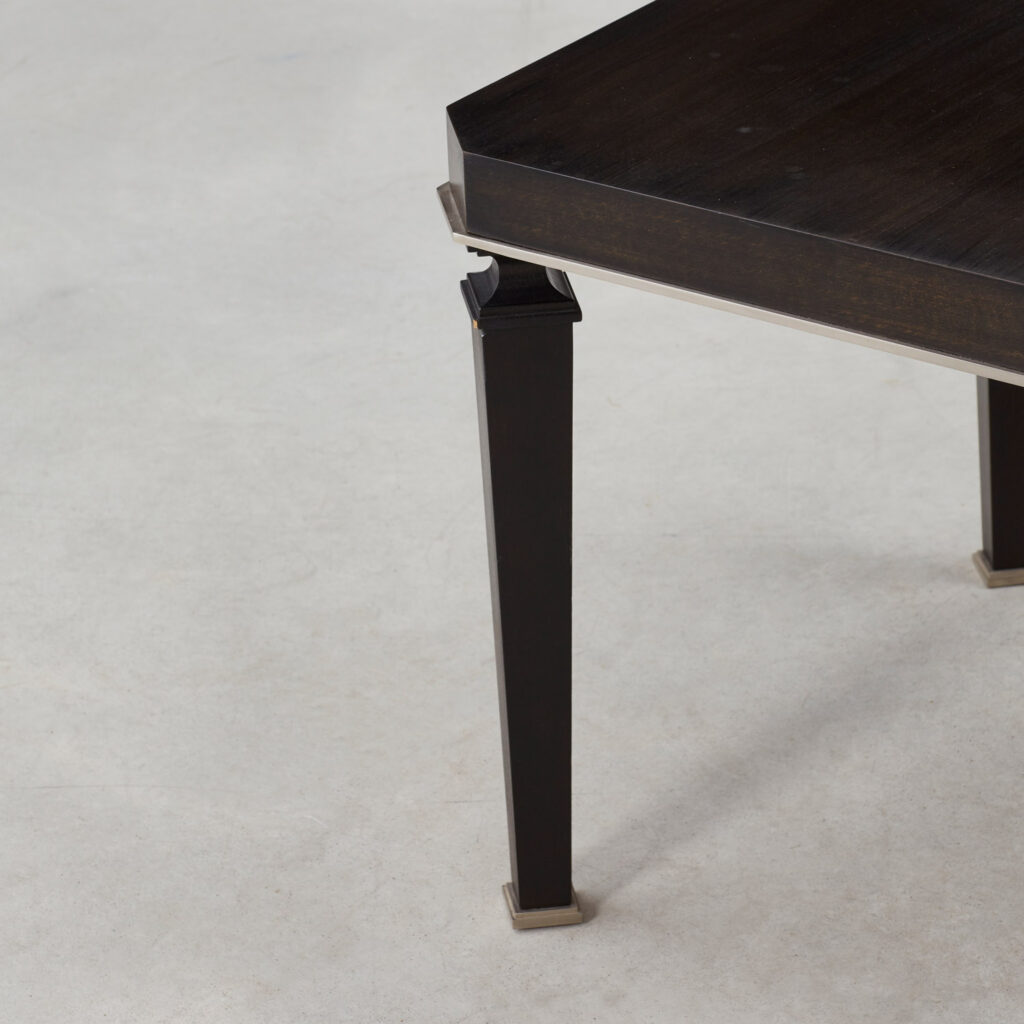 Pair of ebonised occasional tables