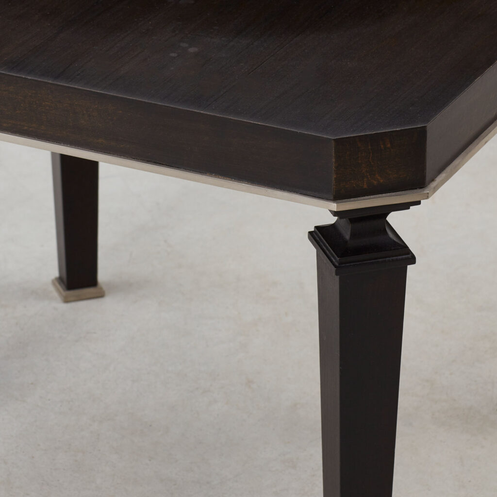 Pair of ebonised occasional tables