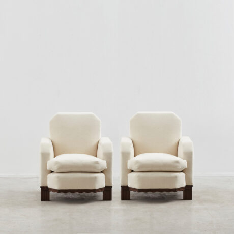 Pair of Art Deco armchairs