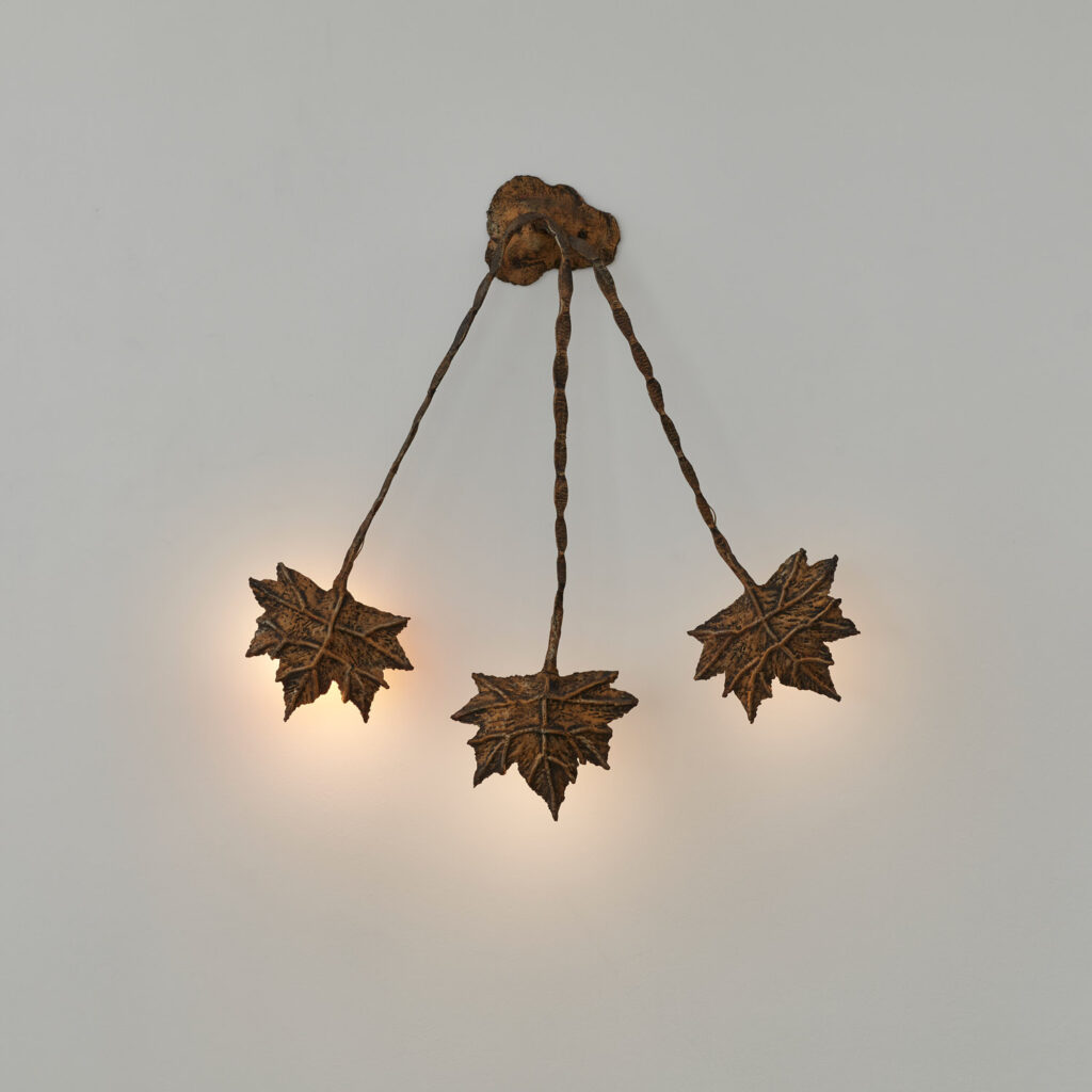 Salvino Marsura Foglie di Platano wall lamp