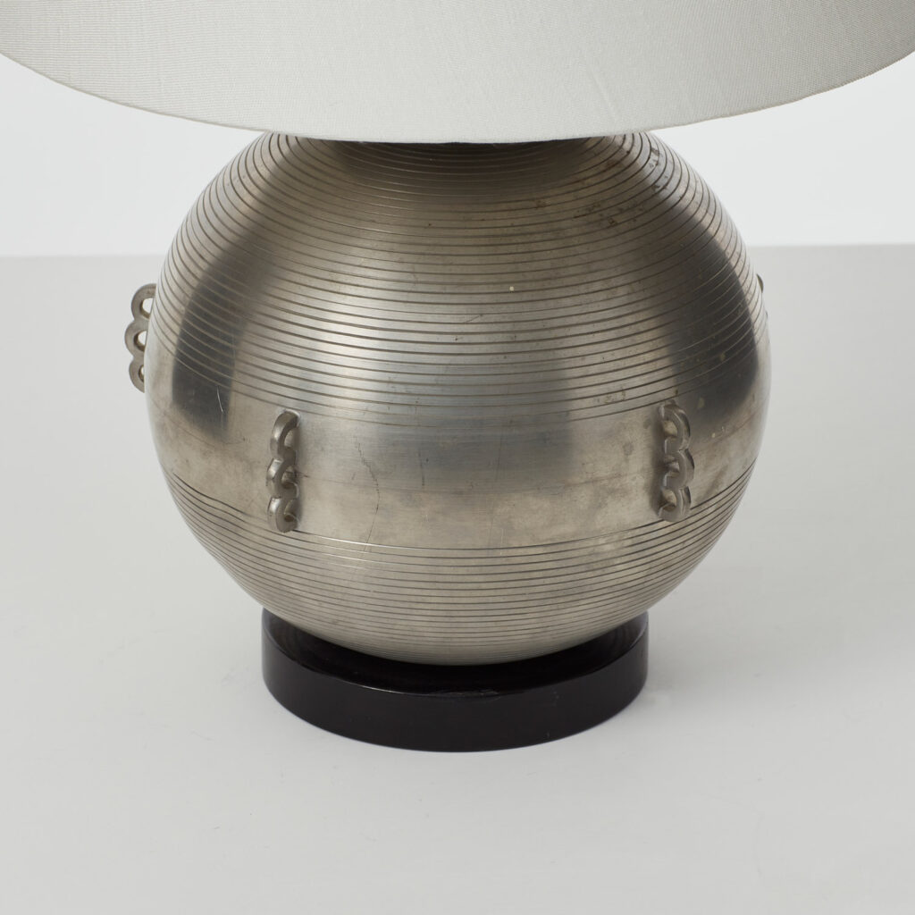 Sylvia Stave Pewter table lamp