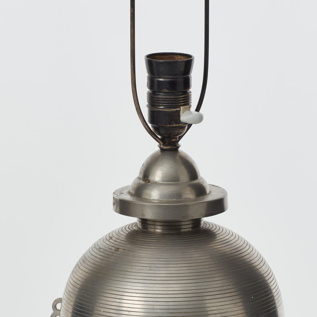 Sylvia Stave Pewter table lamp