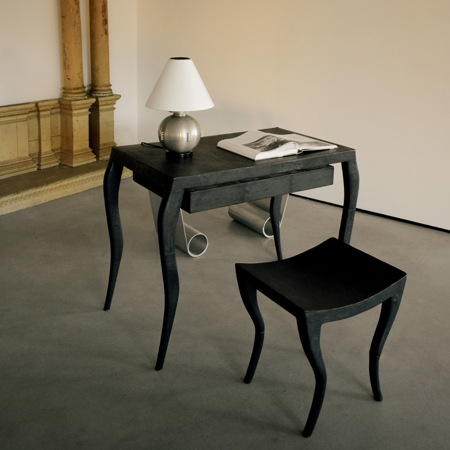 Ria & Youri Augousti Shagreen dressing table and stool