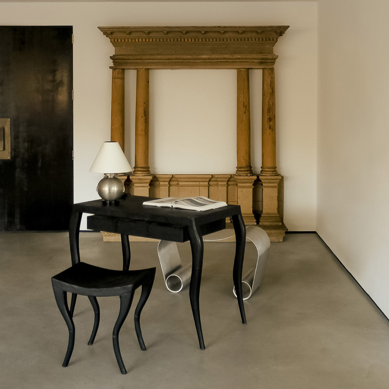 Ria & Youri Augousti Shagreen dressing table and stool